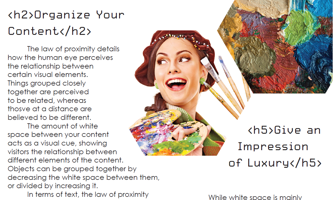 A snippet of my 4-page magazine layout