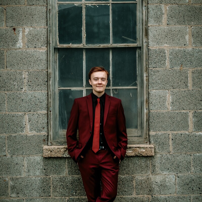 A picture of me standing in front of a shed