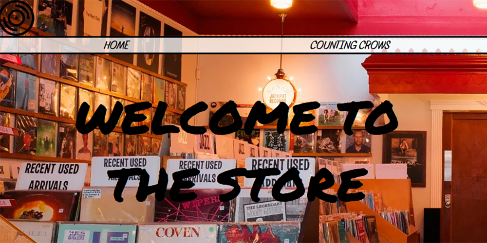 The homepage of my old website